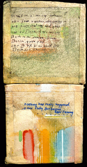 Thought Page, 'René Flemming' 10x10cm x2